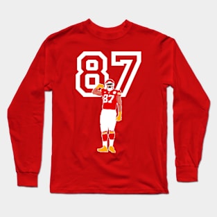 Travis Kelce 87 KC Chiefs Long Sleeve T-Shirt